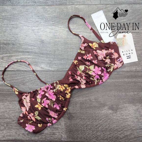 Billabong Free to Be Bliss Bralette Bikini Top Size L - Picture 3 of 6